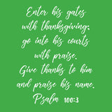 Early Years Memorization Term 1 Psalm 100 Card Set