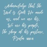 Early Years Memorization Term 1 Psalm 100 Card Set