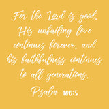 Early Years Memorization Term 1 Psalm 100 Card Set